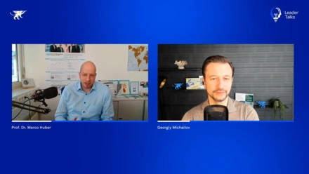 LeaderTalks episode with Prof. Dr. Marco Huber. The topic: the discontinued human model?