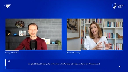 LeaderTalks episode with Monika Matschnig. The topic: impact competence over expertise. A lesson on body language, voice and posture.
