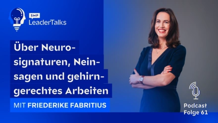 [Translate to English:] LeaderTalks episode with Friederike Fabritius. The topic: Neurodiversity as a superpower.