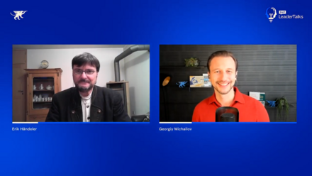 LeaderTalks Folge mit Erik Händeler. Das Thema: die Geschichte der positiven Zukunft.